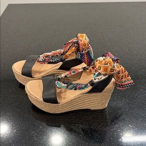 Maypol Made in Spain Scarf Espadrilles  Sz 40 EU/9 US